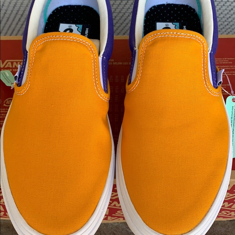 VANS COMFYCUSH SLIP ON MULTI BLOCK MULTI/TRWHT WMN - Picture 9 of 16